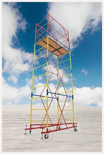 Изображение товара Вышка-тура "BAKANOVA" (площ.0,7х1,6)(выс.6,2м.) на колесной базе.
