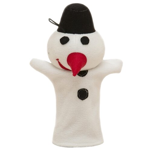 Кукла-рукавичка Снеговик, мягкая игрушка для кукольного театра, кукла-перчатка