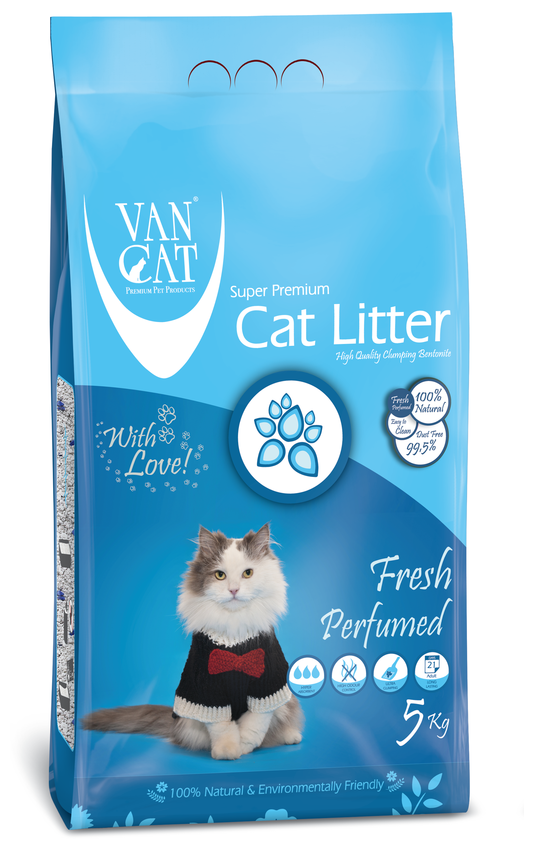 Комкующийся наполнитель VANCAT VAN CAT Fresh для кошачьих туалетов без пыли с ароматом весенней свежести 5 кг - фотография № 10