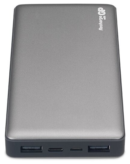 Внешний аккумулятор (Power Bank) GP Portable PowerBank MP15, 15000мAч, серый [mp15magr]