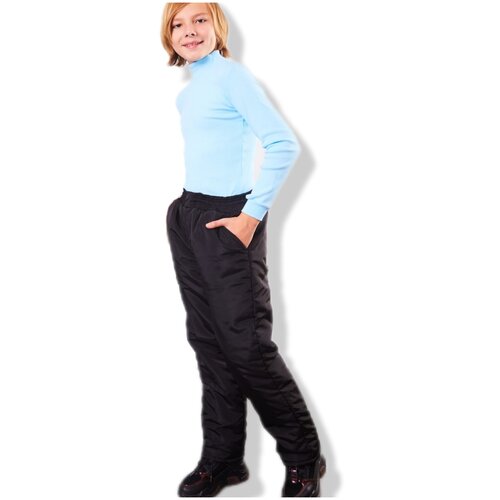 фото Брюки утеплённые/болоневые/ горнолыжные штаны/ зимние/ тёплые/ чёрные/ размер 38 fashion