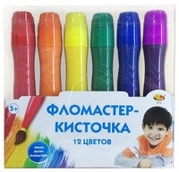 ABtoys Фломастеры-кисточки 12 шт. (E114)