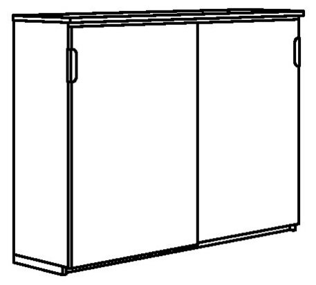 GALANT галант шкаф с раздвижными дверцами 160x120 см дубовый шпон, беленый - фотография № 7