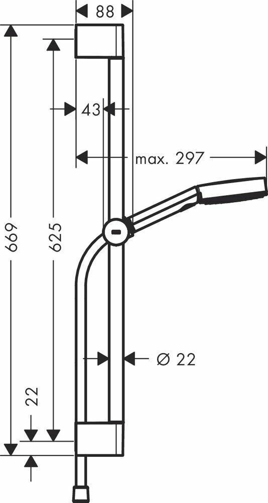 Душевой гарнитур Hansgrohe Pulsify Select 105 3jet Relaxation 24160670 - фотография № 8