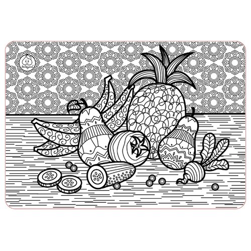 фото ЯиГрушка Коврик-раскраска Фруктовый микс с ананасом (маленький)