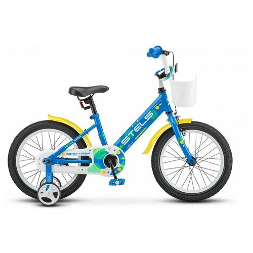 Велосипед Детский Captain 16 V010 95 Синий цвет Велосипед для девочек и мальчиков с Дополнительными колесами 646800₽