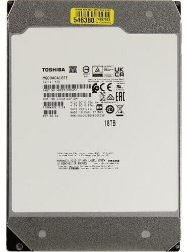 Жесткий диск HDD Toshiba 18TB (MG09ACA18TE) - фото №19