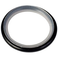Кольцо с крючком для карниза d25 мм, 10 штук, цвет Черный, бесшумные