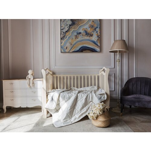 Одеяло льняное детское Baby Organic Linen Grass всесезонное Light 100х150