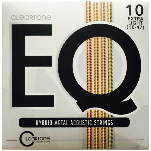 7811 eq hybrid metal комплект струн для акустической гитары с покрытием 10 52 cleartone Струны для акустической гитары Cleartone 7810