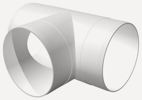 Изображение товара Тройник Era 12,5ТП Т-образный пластик D125