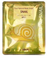 The Saem тканевая маска Pure Natural Mask Sheet Snail 20 мл 1 шт. пакет