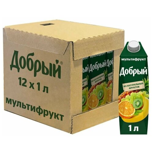 Сок Добрый Мультифрукт 1,0 л х 12 шт.