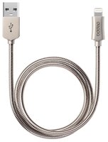 Кабель Deppa Steel USB - Apple Lightning (72272) 1.2 м стальной