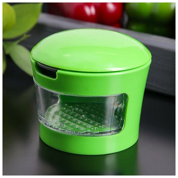 Измельчитель для продуктов «Прино», 2 насадки, 7.5×7.5×6 см, зелёный