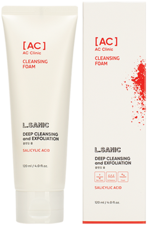 Пенка для умывания для проблемной кожи L.Sanic AC Clinic Cleansing Foam, 120 мл