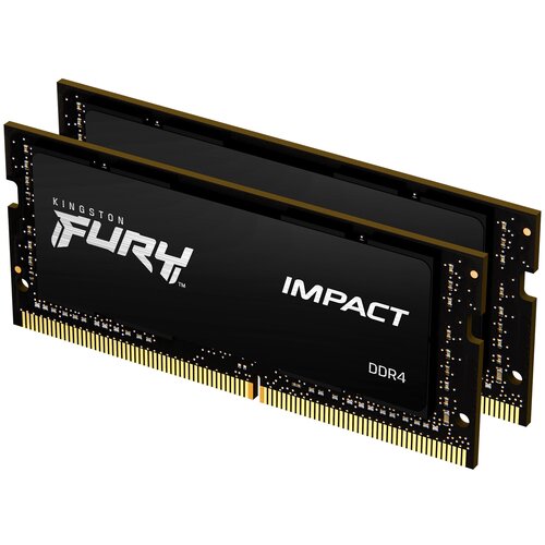 Комплект оперативной памяти 64GB Kingston DDR4 3200 SoDimm FURY Impact KF432S20IBK264 Non-ECC CL20 12V 2Gx8 Kit of 2 2524100₽