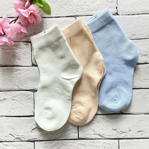 фото Носки детские размер 26-28 (4-5 лет) микс цветов. хлопок. 3 пары. bfl