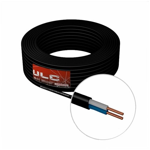 силовой кабель ввг пнг а 3х1 5 чер 20 метров гост ulc Кабель ULC ВВГ-Пнг(A), сечение 2х1.5 мм2, 50 м, ГОСТ, чёрный