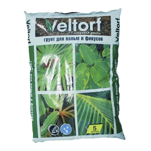 Грунт Veltorf для пальм и фикусов, 5 л, 1 кг удобрение комплексное active для пальм и фикусов 0 5 л