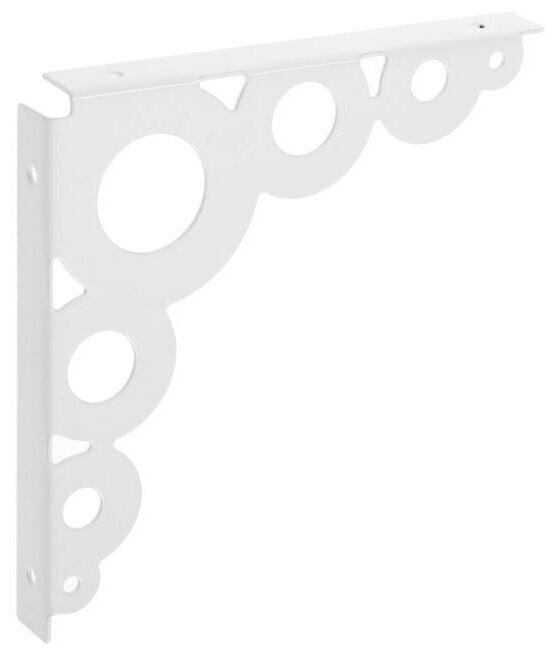 фото Кронштейн тундра, декоративный 182х182 мм, белый, 1 шт.