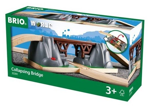 Игровой набор Brio Падающий мост 3 элемента - фото №2