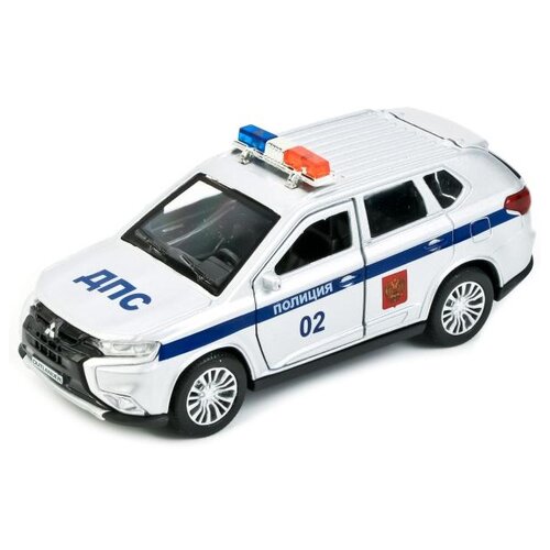 Легковой автомобиль ТЕХНОПАРК Mitsubishi Outlander Полиция (OUTLANDER-POLICE), 12 см, белый