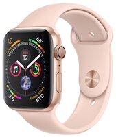 Часы Apple Watch Series 4 GPS 44mm Aluminum Case with Sport Band золотистый/розовый песок
