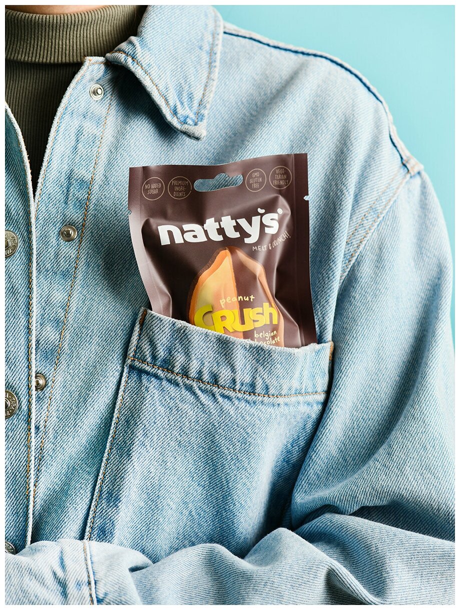 Драже Nattys CRUSH Choconut арахис в арахисовой пасте и молочном шоколаде, 35 г - фотография № 4