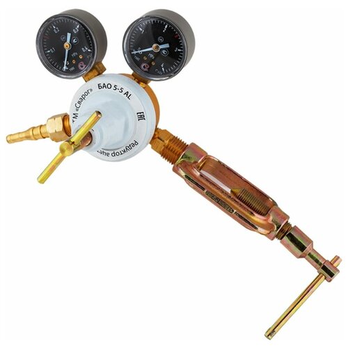 Редуктор ацетиленовый Сварог БАО 5-5 AL R M62622 манометры с поверкой арт 00000099437 2400₽