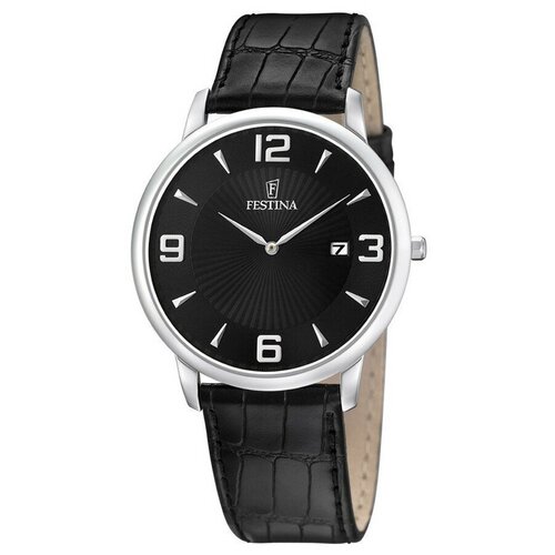 Наручные часы FESTINA, черный, серебряный наручные часы festina черный серебряный