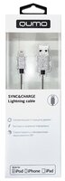 Кабель Qumo USB - Lightning (MFI PVC+СoilL) 1 м silver