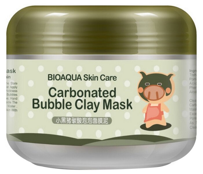 Купить BioAqua Очищающая кислородная пузырьковая маска для лица на основе глины, 100 г по низкой цене с доставкой из Яндекс.Маркета - Красота и уход: находки