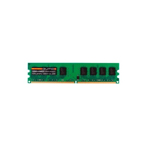 Оперативная память Qumo 2 ГБ DDR2 800 МГц DIMM CL6 QUM2U-2G800T6 оперативная память lenovo 2 гб 1 гб x 2 шт ddr2 800 мгц dimm cl6 49y3686