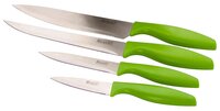 Набор Regent Filo 4 ножа с подставкой зеленый