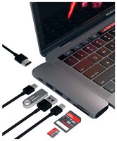 USB-концентратор Satechi Aluminum Type-C Pro Hub Adapter разъемов: 5 space gray