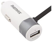 Автомобильная зарядка Remax FAST8 1 USB 8 pin / micro USB (RCC102) серебряный