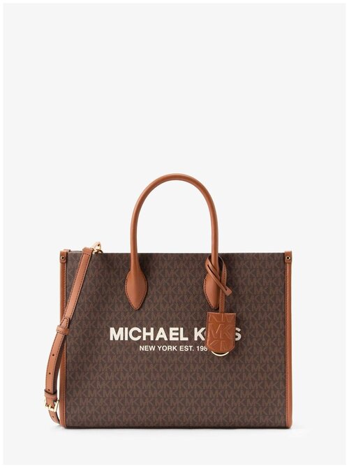 Сумка тоут MICHAEL KORS 105999, фактура зернистая, коричневый