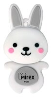 Флешка Mirex RABBIT 4GB серый