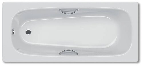 Стальная ванна Koller Pool Deline 150x75 B55US200E с отверстиями для ручек без антискользящего покрытия