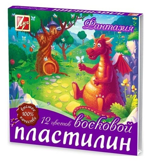 Пластилин Луч мягкий (восковой) Фантазия, 12 цветов (25С1523-08)