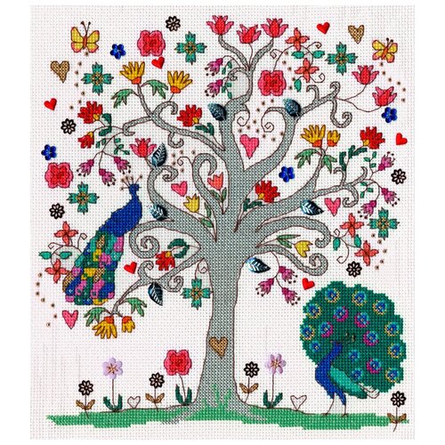 Bothy Threads Набор для вышивания Love Summer (Любимое лето),XKA11, разноцветный, 26 х 23 см