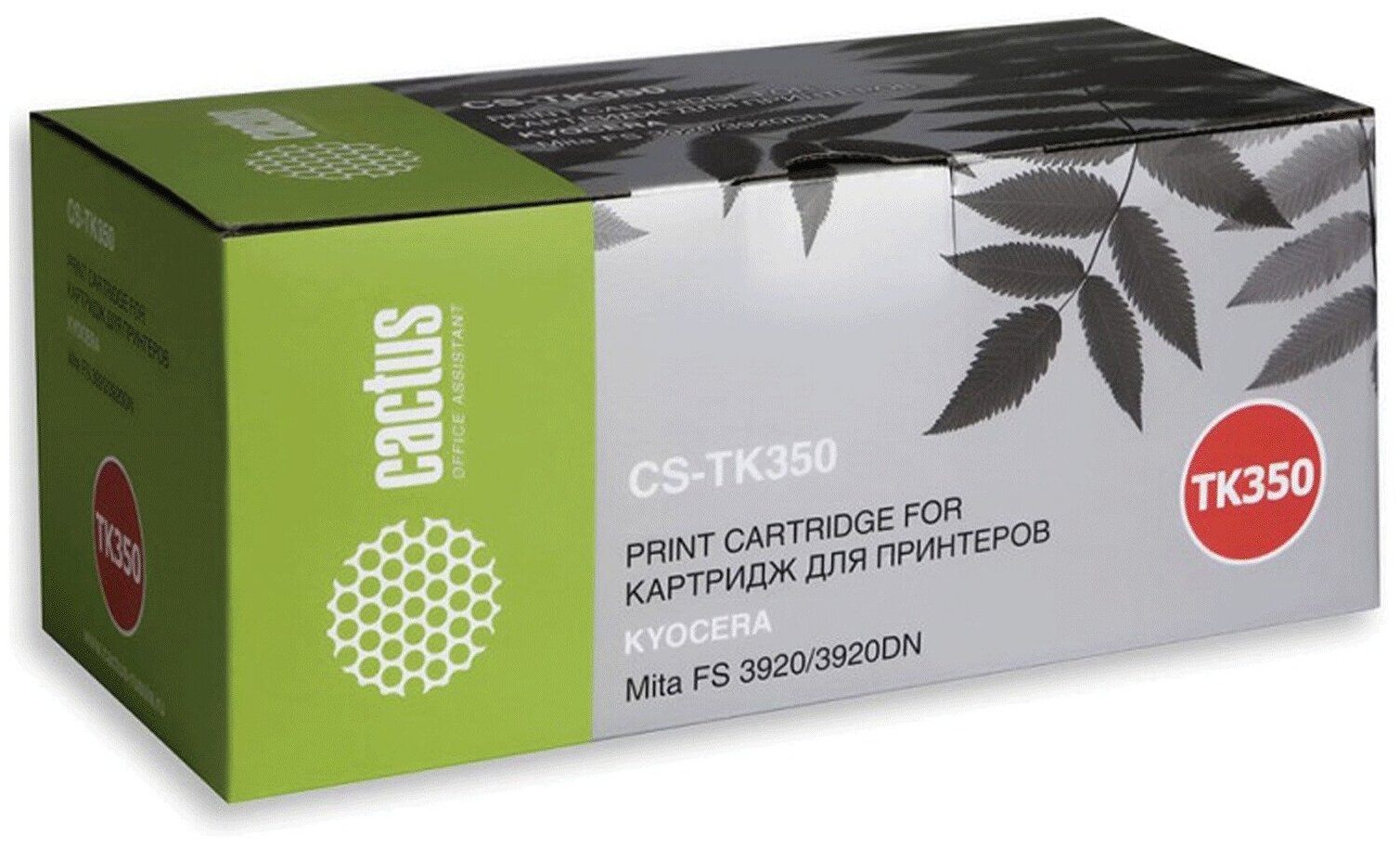 Тонер-картридж CACTUS для Kyocera FS-3920DN, ресурс 15000 страниц CS-TK350
