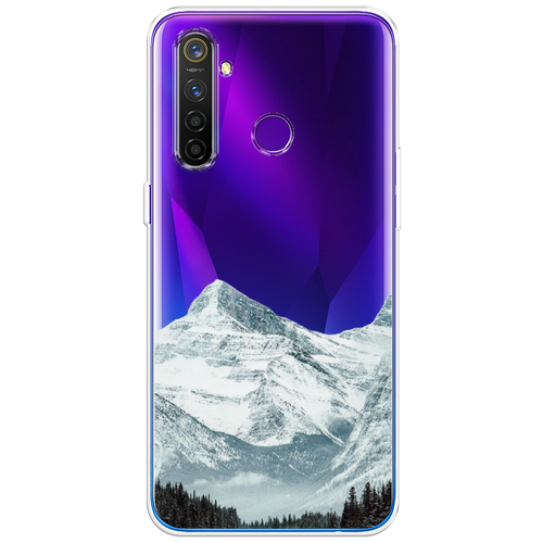 Силиконовый чехол на Realme 5 Pro / Реалми 5 Про Горы арт 1, прозрачный силиконовый чехол на realme 10 pro реалми 10 про горы арт 1 прозрачный