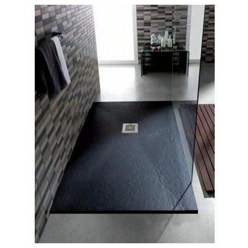 Душевой поддон из искусственного Мрамора Ideal Stone 170/90 Чёрный ( Ral 9005 Чёрный Янтарь )