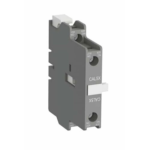 1SBN019020R1011 Блок контактный ABB CAL5X-11 1НО+1НЗ, боковой для контакторов блок контактный дополнительный cal5x 11 1но 1нз боковой для контакторов ax06… ax80 и реле nx abb 1sbn019020r1011