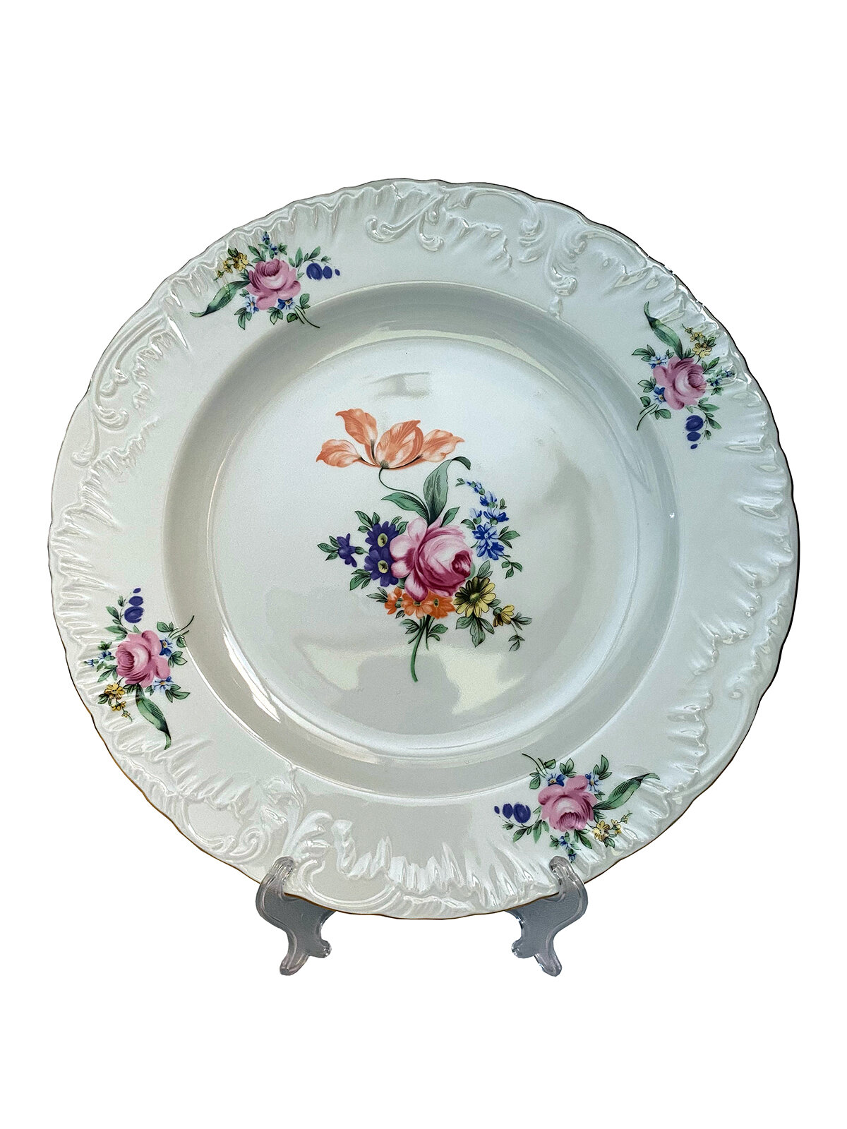 фото Тарелки глубокие 4 шт CMIELOW Rococo, фарфоровые, 22,5 см