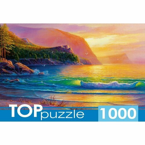 пазл top puzzle 1000 деталей закат на море Пазл «Закат на море», 1000 элементов