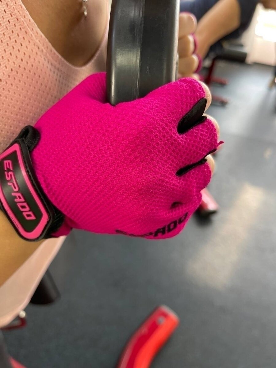Перчатки для фитнеса ESD004 (черно-розовый / S)