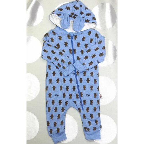 фото Комбинезон by murat baby, открытая стопа, размер 9м, голубой